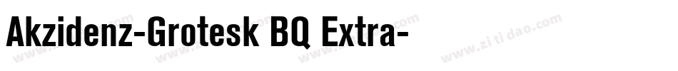 Akzidenz-Grotesk BQ Extra字体转换